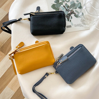 Leather Ladies Wallet Fashion Zipper Coins Wallet